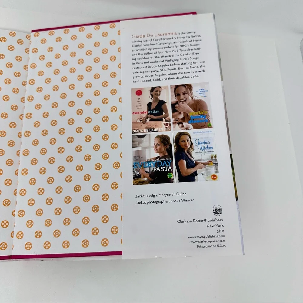 Giada De Laurentiis Autographed Happy Cooking First Edition & Giada At Home